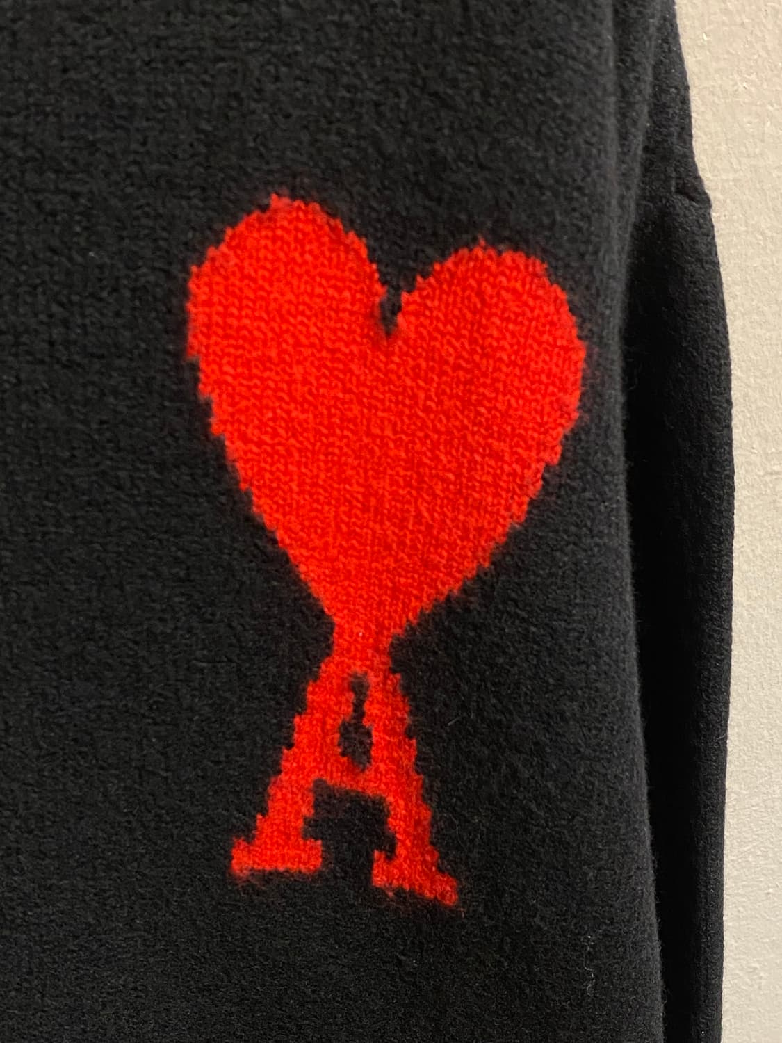 아미 하트 로고 니트 가디건 상품이미지4