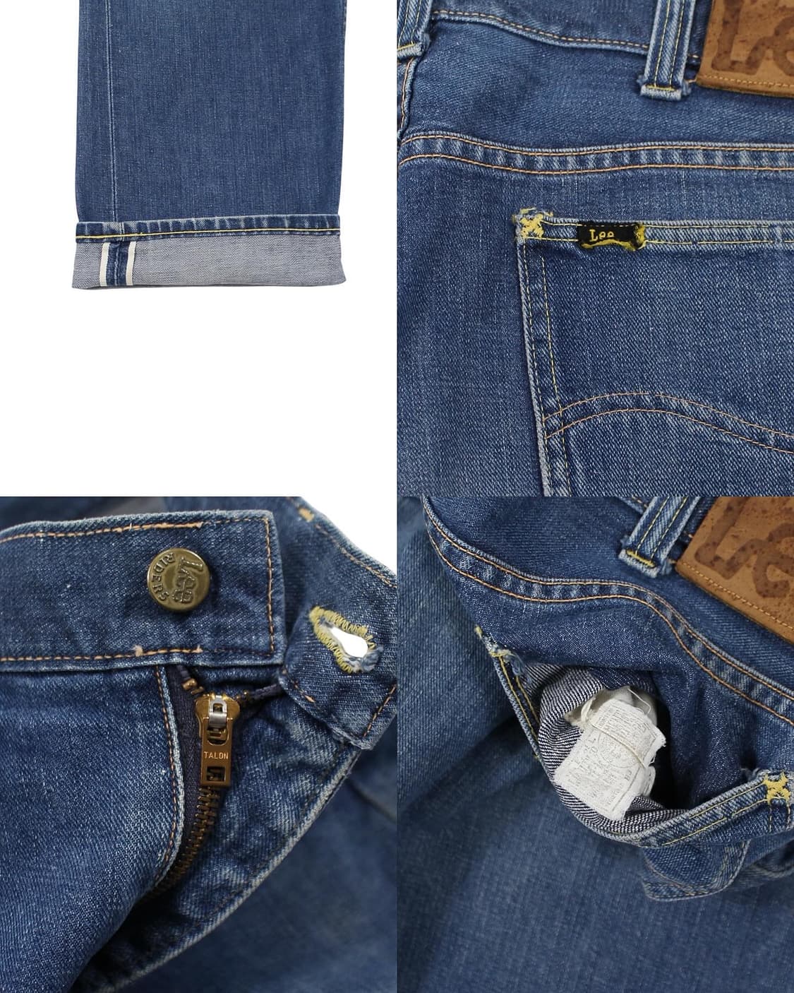 1960s USA Lee 101Z 셀비지 데님 팬츠 빈티지 미국제 리 상품이미지6
