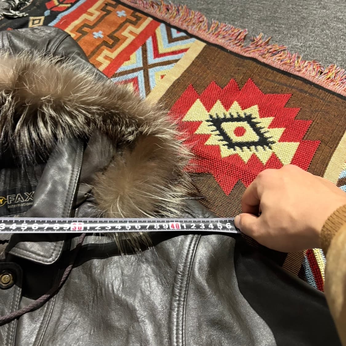 빈티지 양가죽100% 코트 레더자켓 상품이미지9