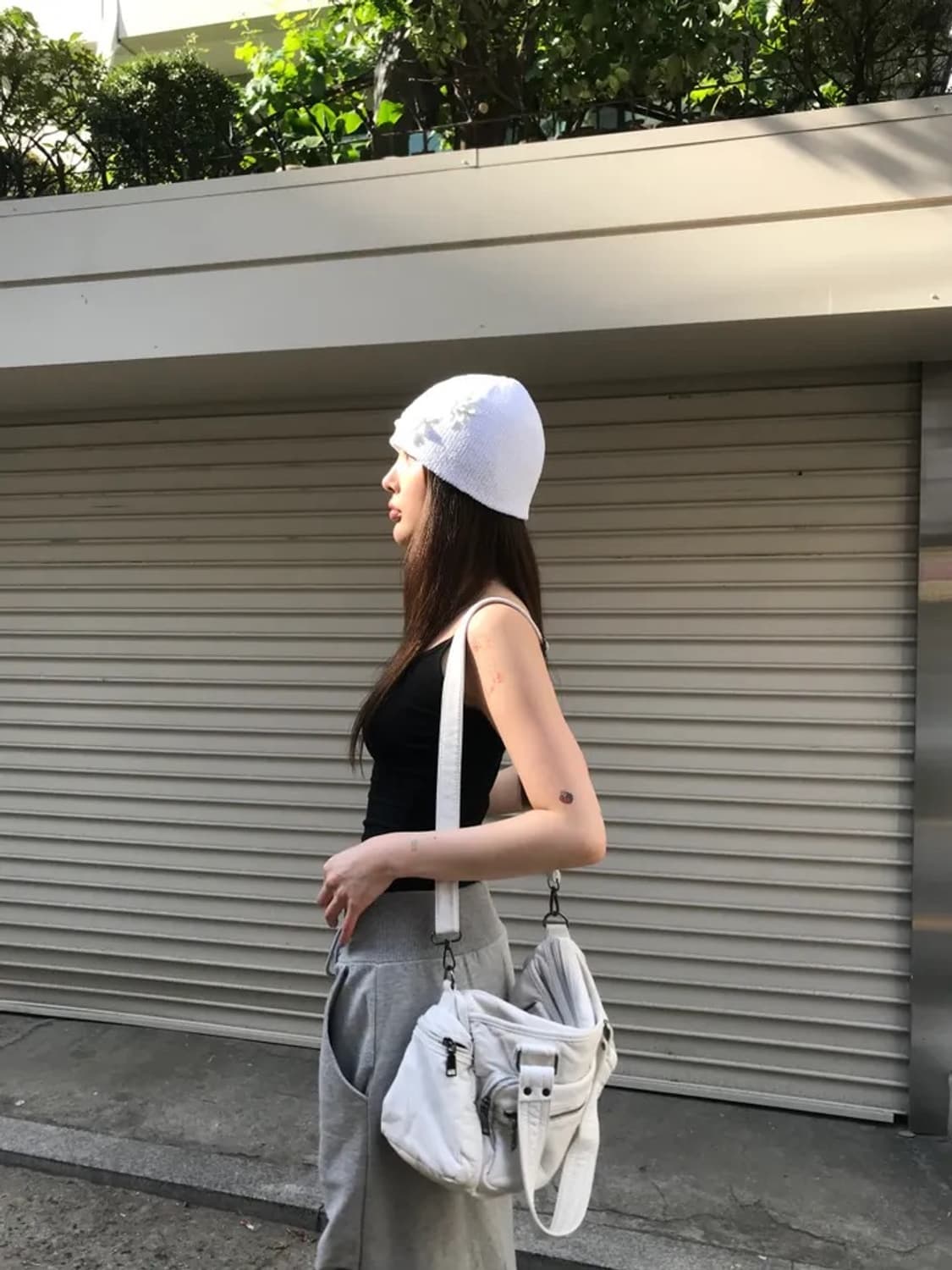 멀티 포켓 레더 숄더백 상품이미지5