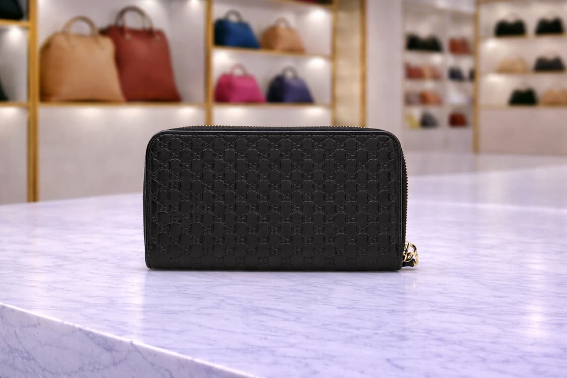 [A급] 구찌 GG 마이크로 시마 지퍼 장지갑 판매합니다!!! 상품이미지2