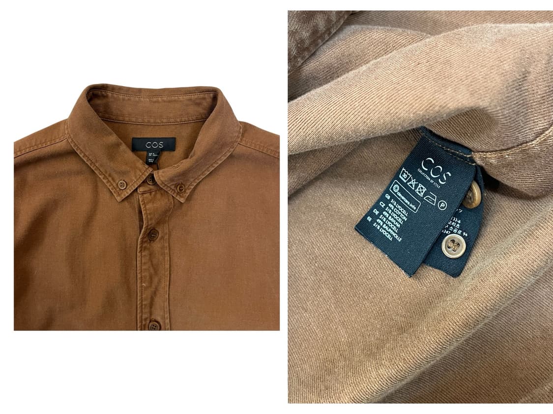 코스 셔츠 브라운 M #csz2026 상품이미지4