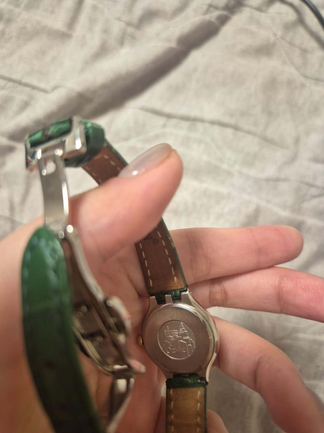 오메가 드빌 녹판 18K콤비 여성용 시계 (점검완료!! 희귀!!) 상품이미지4