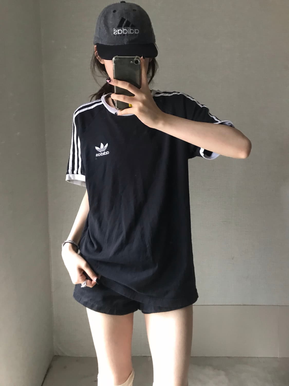 아디다스 블랙 링거티셔츠 상품이미지5