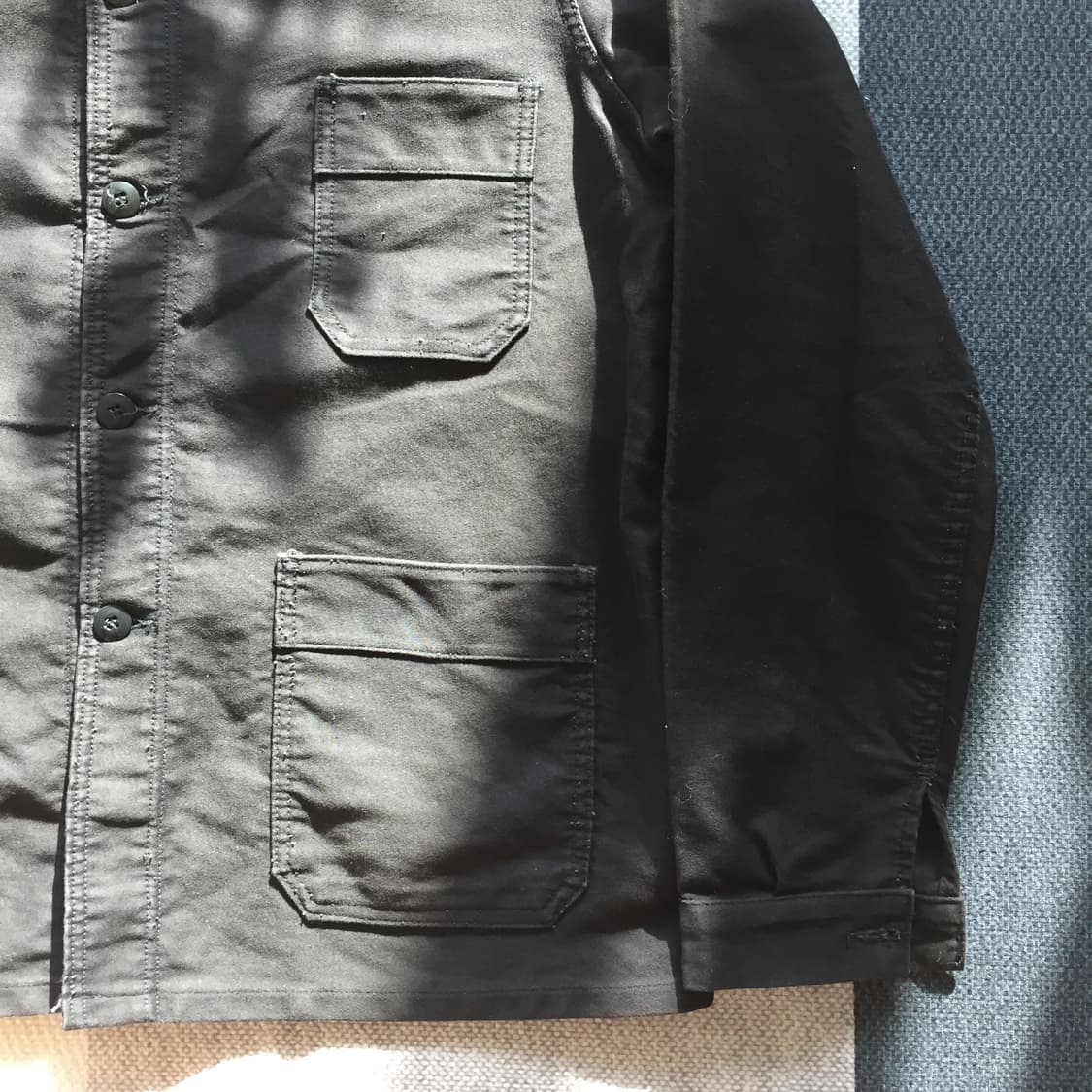 60s adolphe lafont 아돌프 라퐁 몰스킨 프렌치워크 자켓 상품이미지5