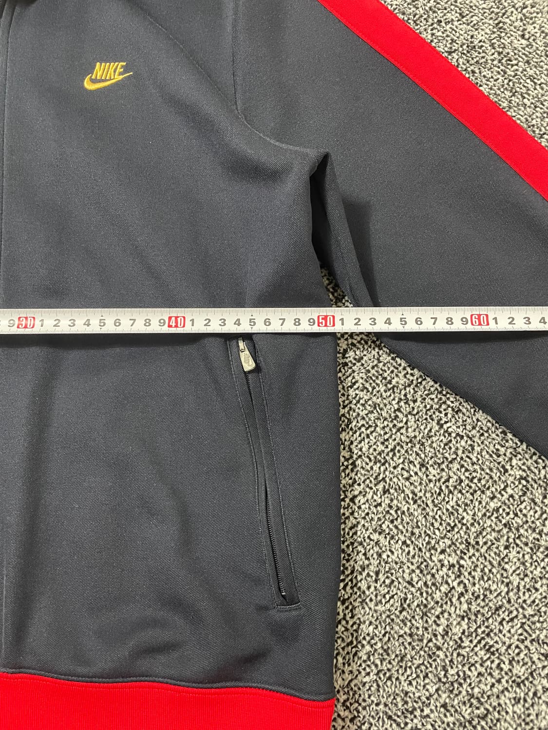빈티지9. 나이키 올드스쿨 레드네이비 배색 트랙탑 져지 희귀사이즈 상품이미지5