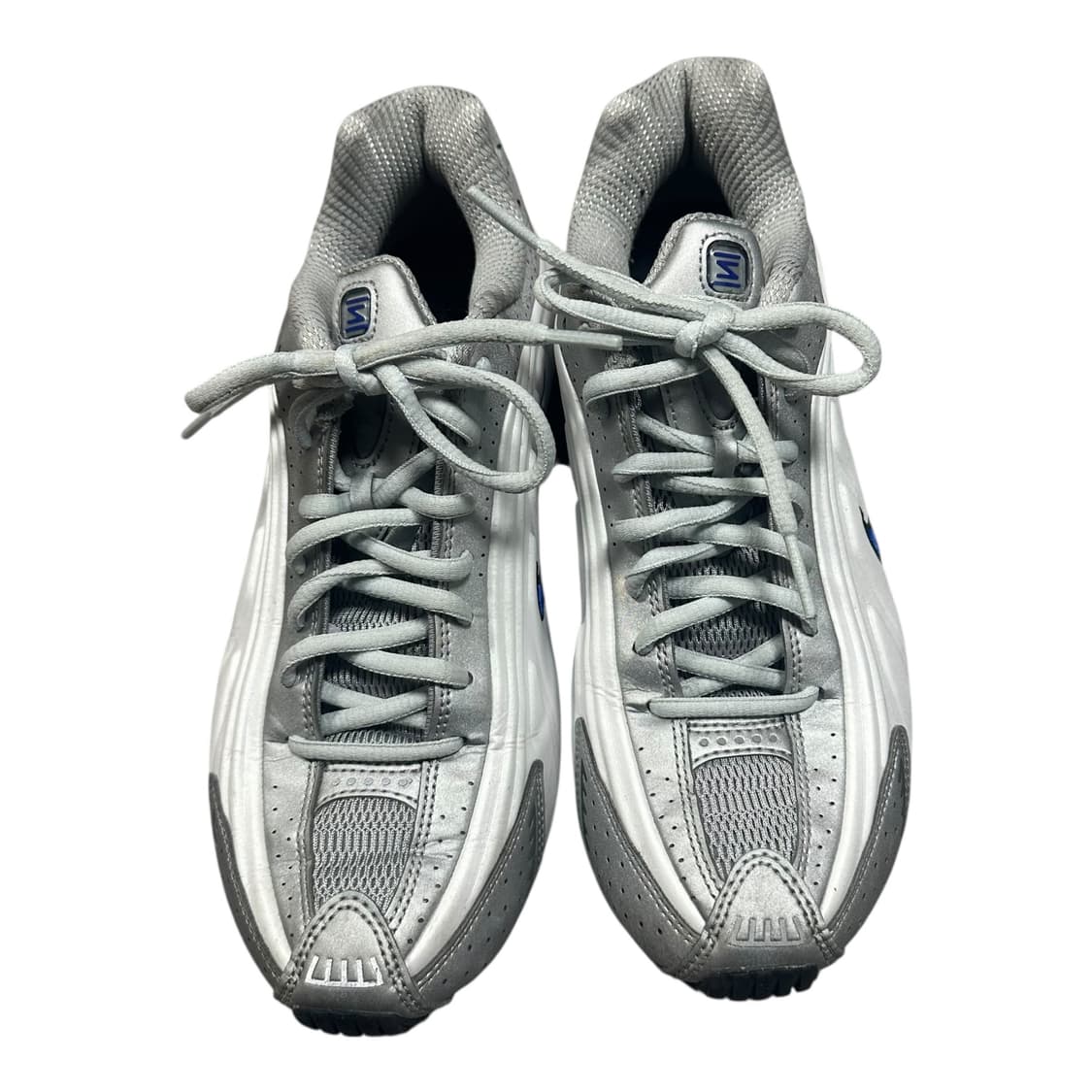 ✨ (바배) 나이키 샥스 R4 화이트 메탈릭 실버 딥 로얄 블루  상품이미지5