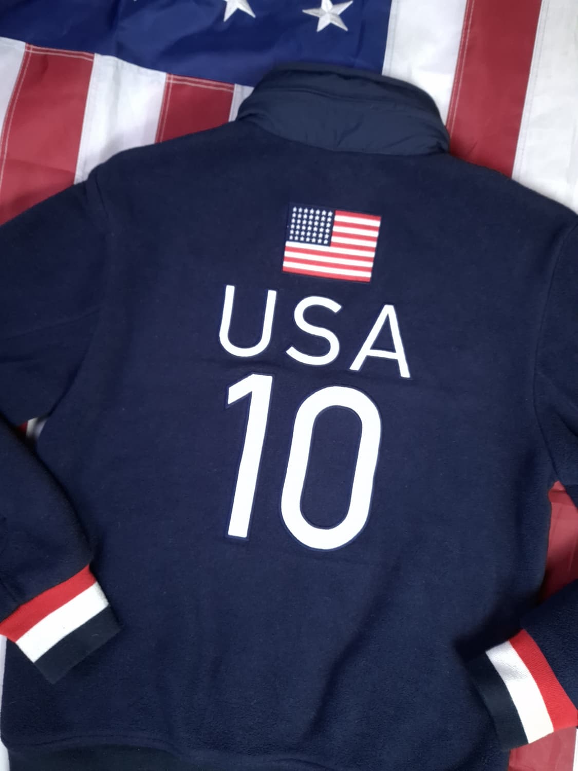 오리지날 랄프로렌폴로 빅포니 USA 폴라텍 성조기 후리스 자켓 상품이미지2
