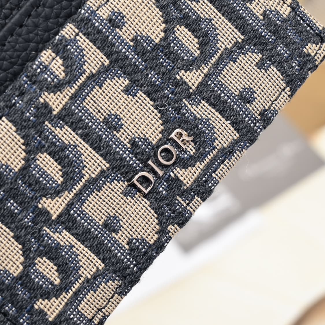 디올 카드 홀더 베이지 & 블랙 디올 오블리크 자카드 상품이미지5