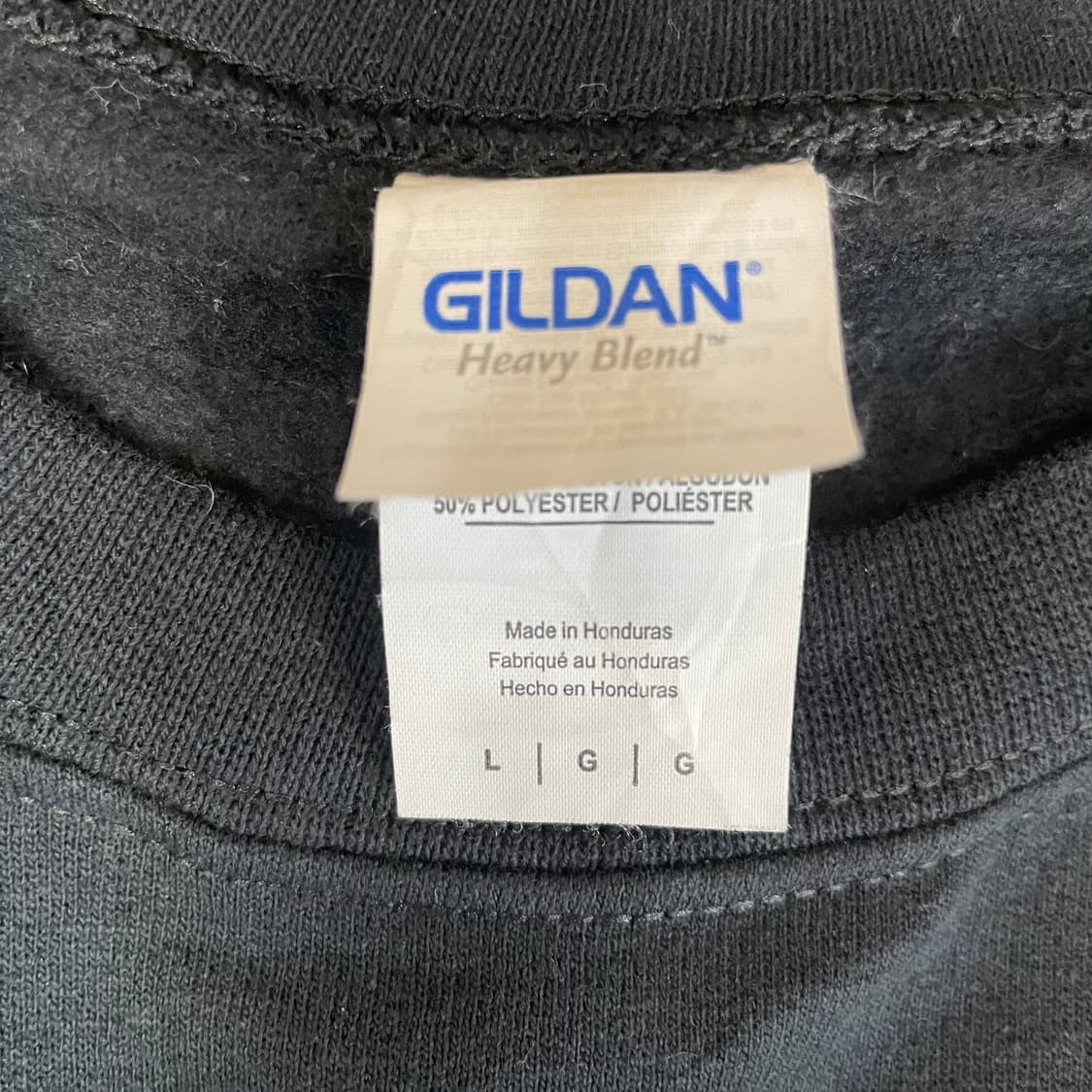 길단 블랙 프린팅 기모 맨투맨 L 상품이미지4