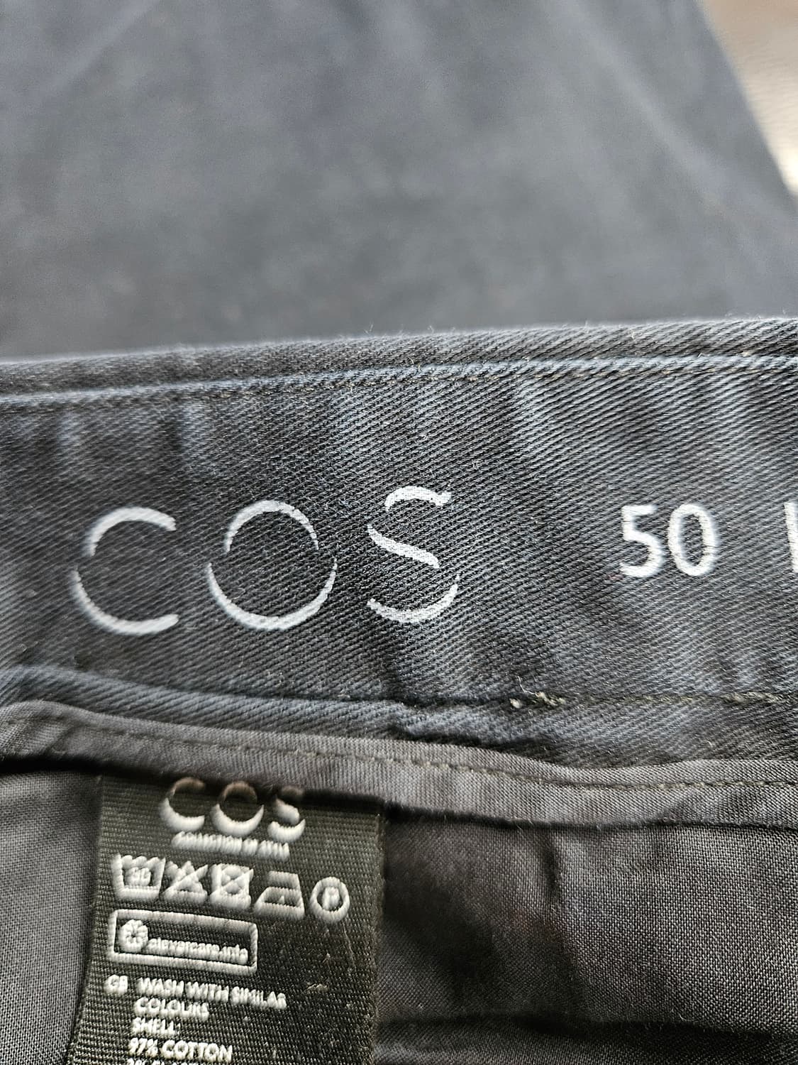 코스 네이비 남성 허리 34 면바지  상품이미지3