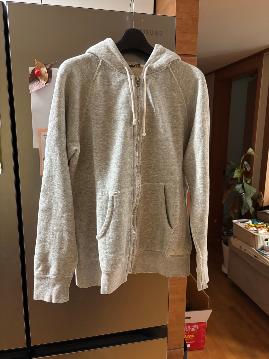 오라리 그레이 루프휠 후드집업 4사이즈 상품이미지1