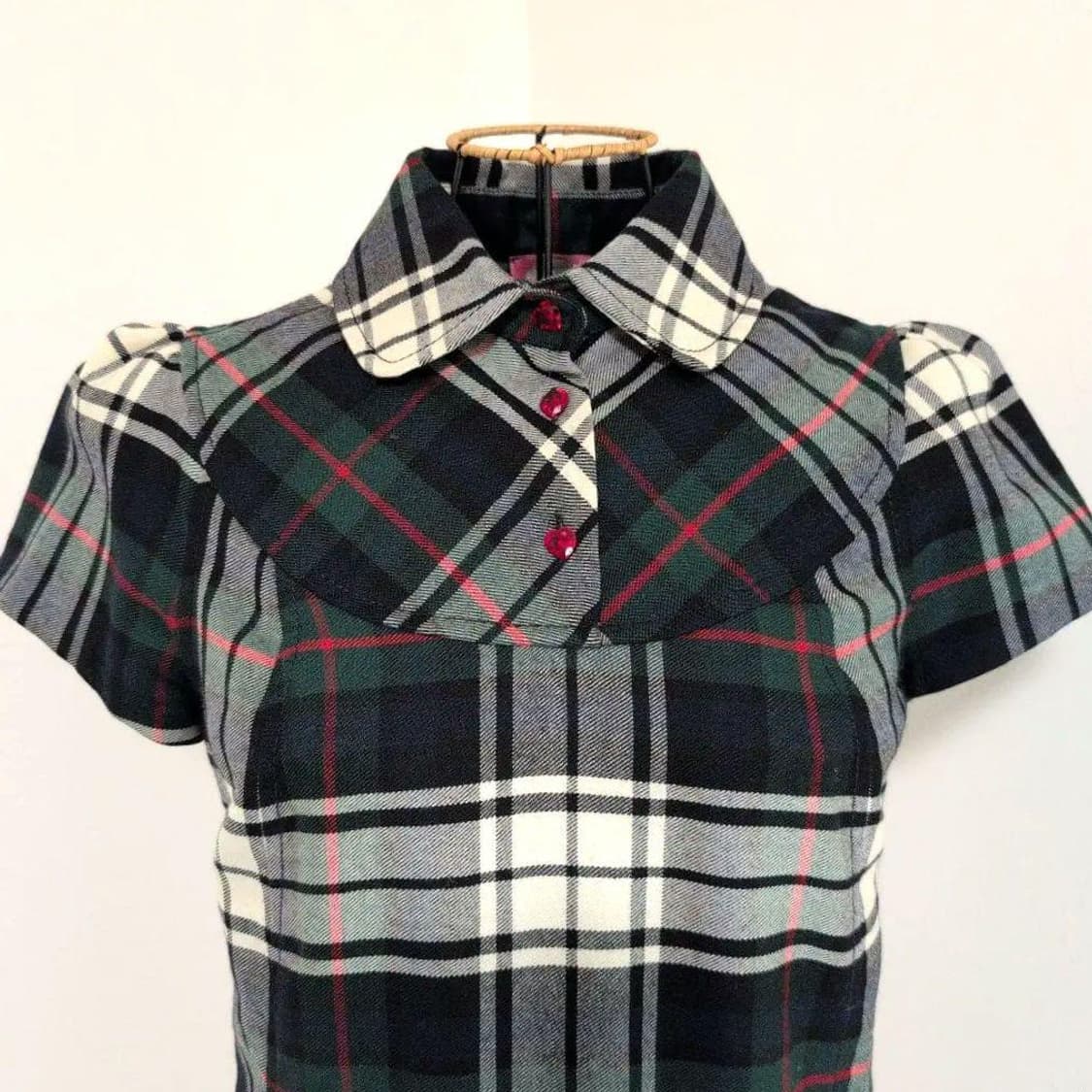 사사키노조미 체크 원피스 2000s 갸루 상품이미지2