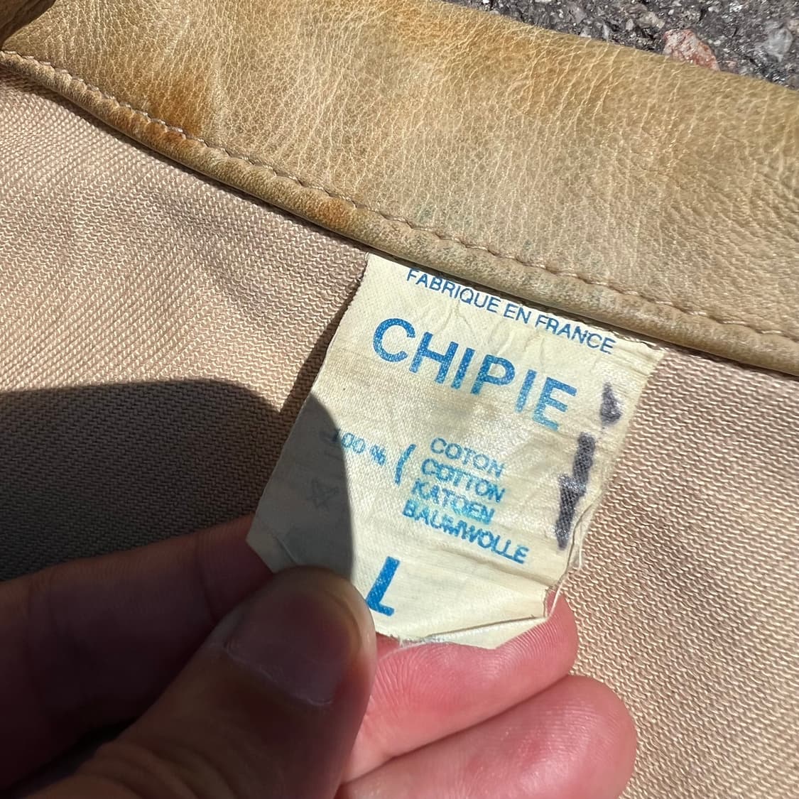 80‘s Chipie 오픈 칼라 트러커 자켓 상품이미지8