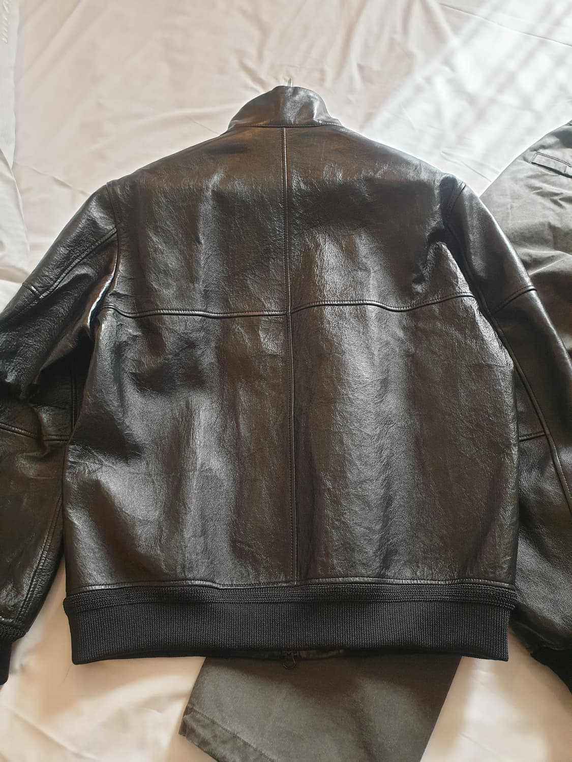 스톤아일랜드 메탈 라미나 레더 가죽자켓 상품이미지2