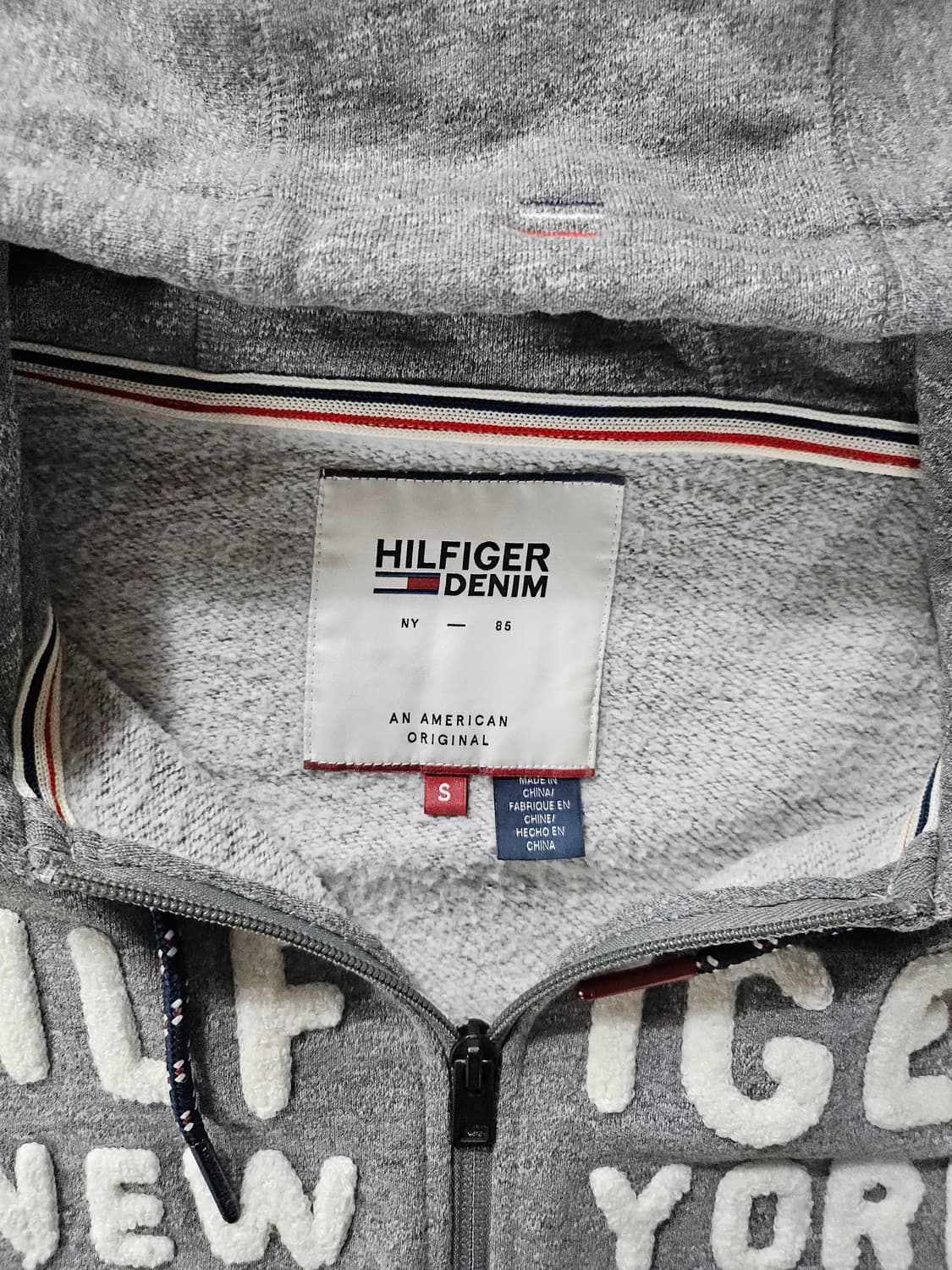 타미힐피거 그레이 후두집업 S 상품이미지3