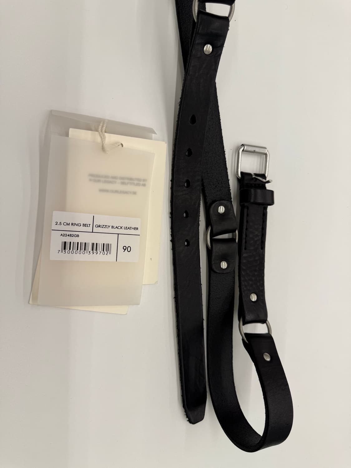 아워레가시 2.5cm 링 벨트 90 블랙 상품이미지4