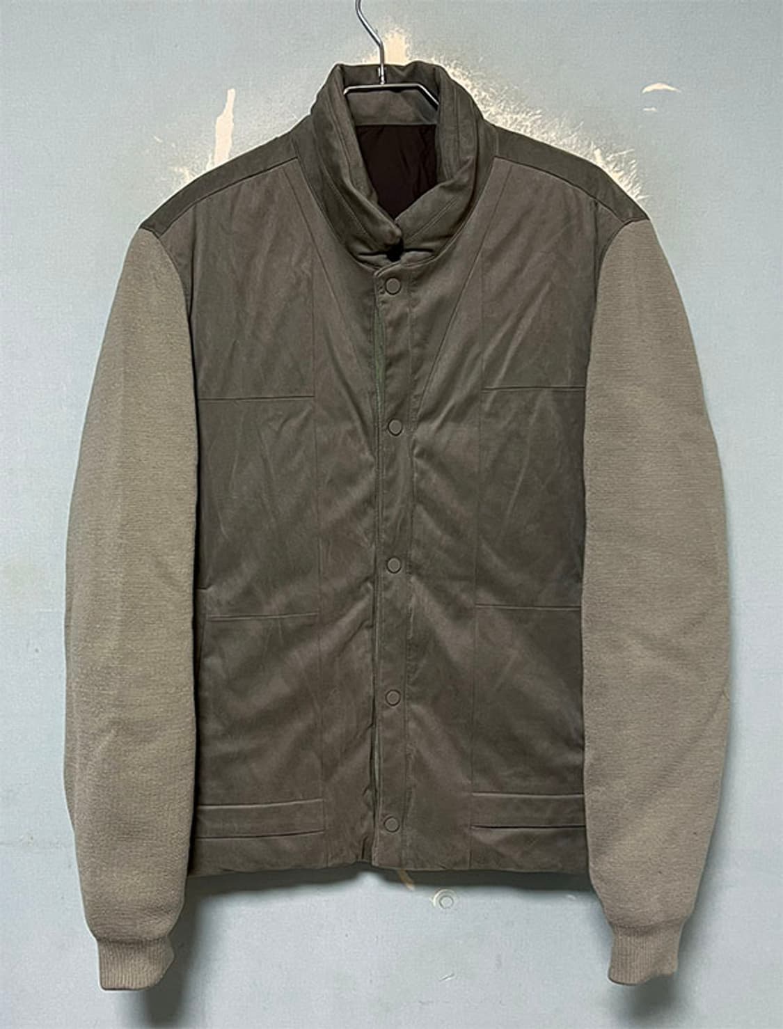 SIEG 지이크 남자 스웨이드 구스다운 패딩점퍼 새상품 L 100 상품이미지1