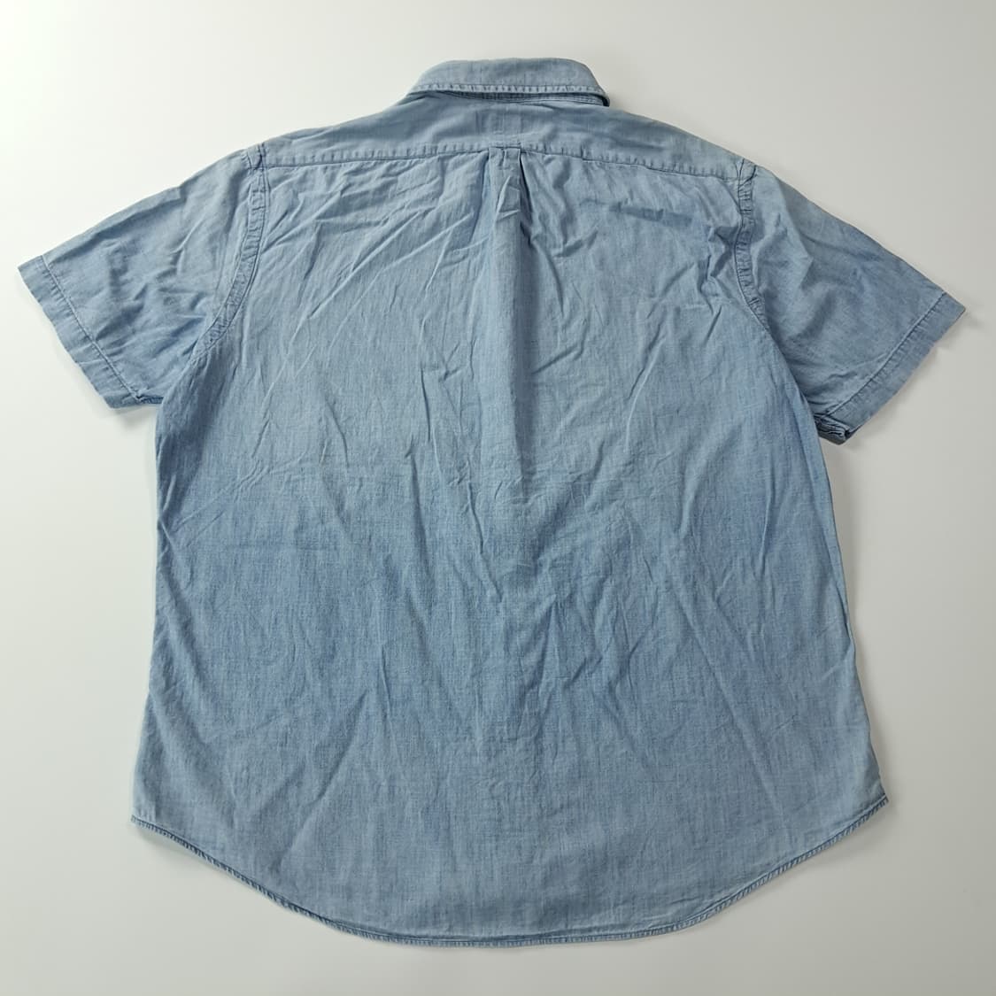 CK416 XL 폴로 00s 샴브레이 라이트블루 반팔 셔츠 남방 상품이미지6