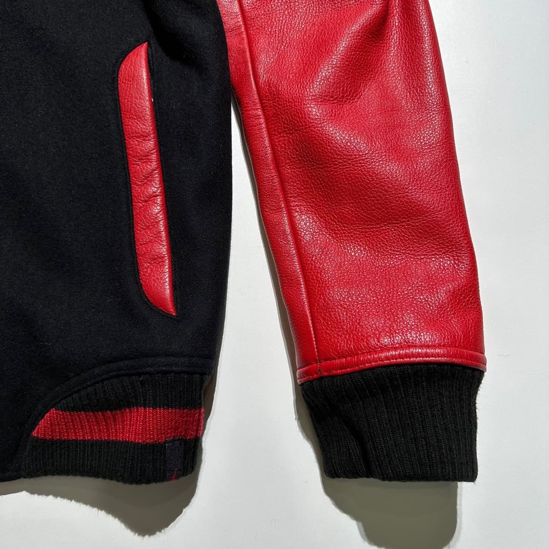 조던 로고 울 레더 바시티 스타디움 자켓 상품이미지5