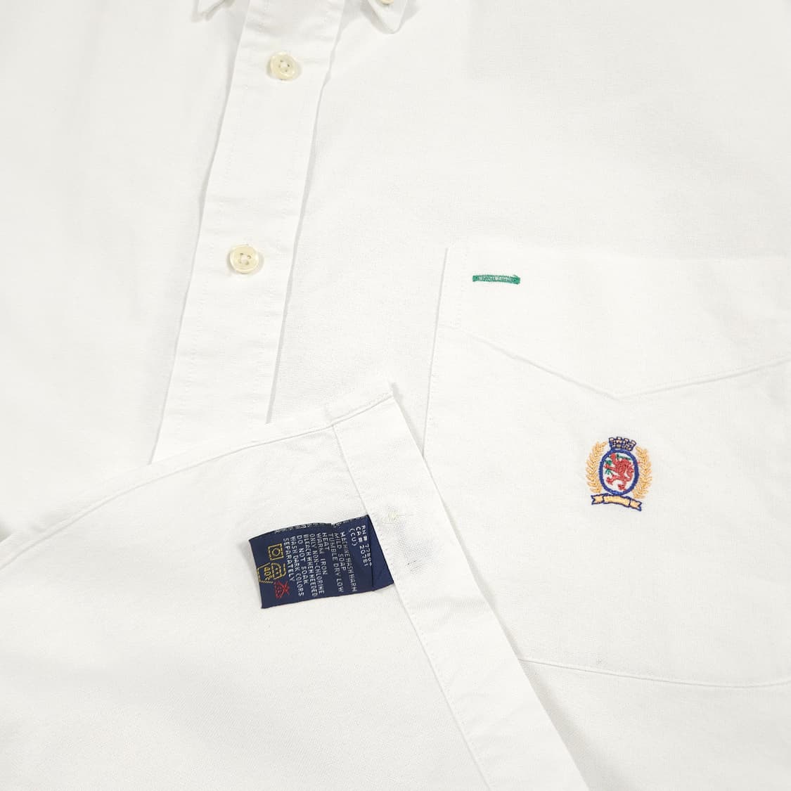 2XL(110) 타미 힐피거 코튼 화이트셔츠 상품이미지5