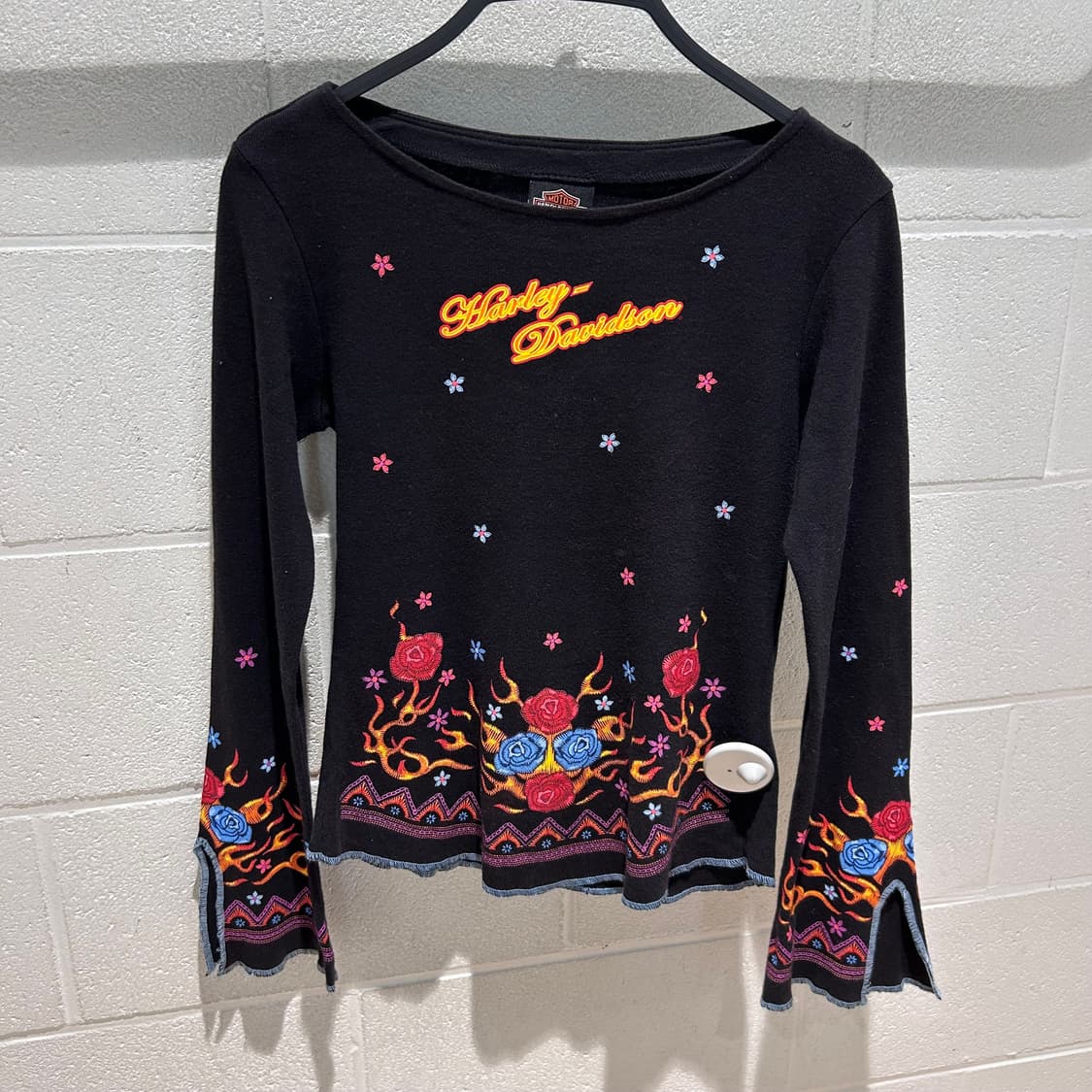 Harley Davidson y2k Flower T-Shirts 상품이미지8