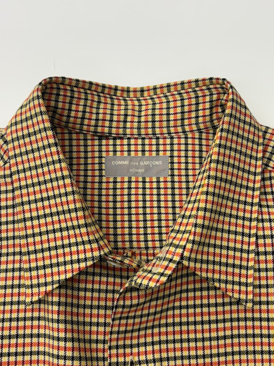 Comme des Garcons Homme 꼼데가르송옴므 체크 울 셔츠 상품이미지4