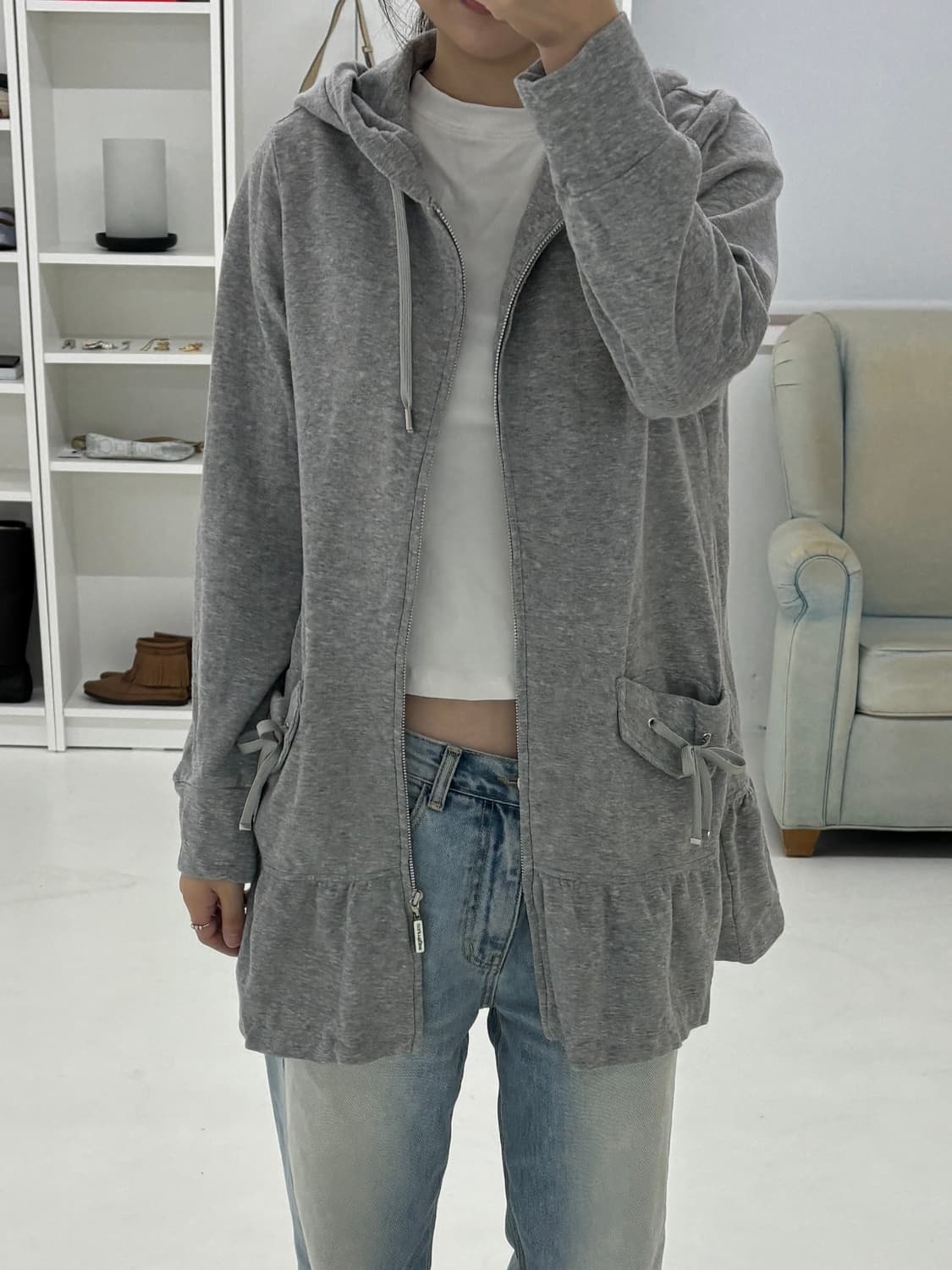 Courreges hoodied zip up 상품이미지7