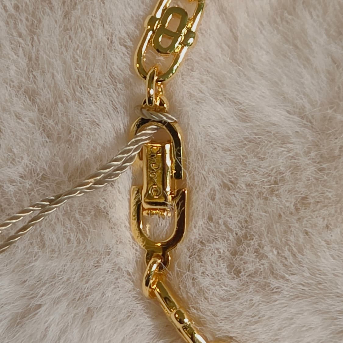 디올 금장 CD 로고 링크 체인 팔찌 상품이미지2