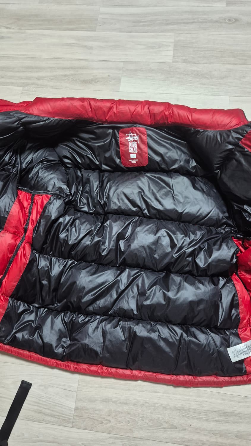 스투시 마이크로 립스탑 패딩 레드 L 상품이미지3