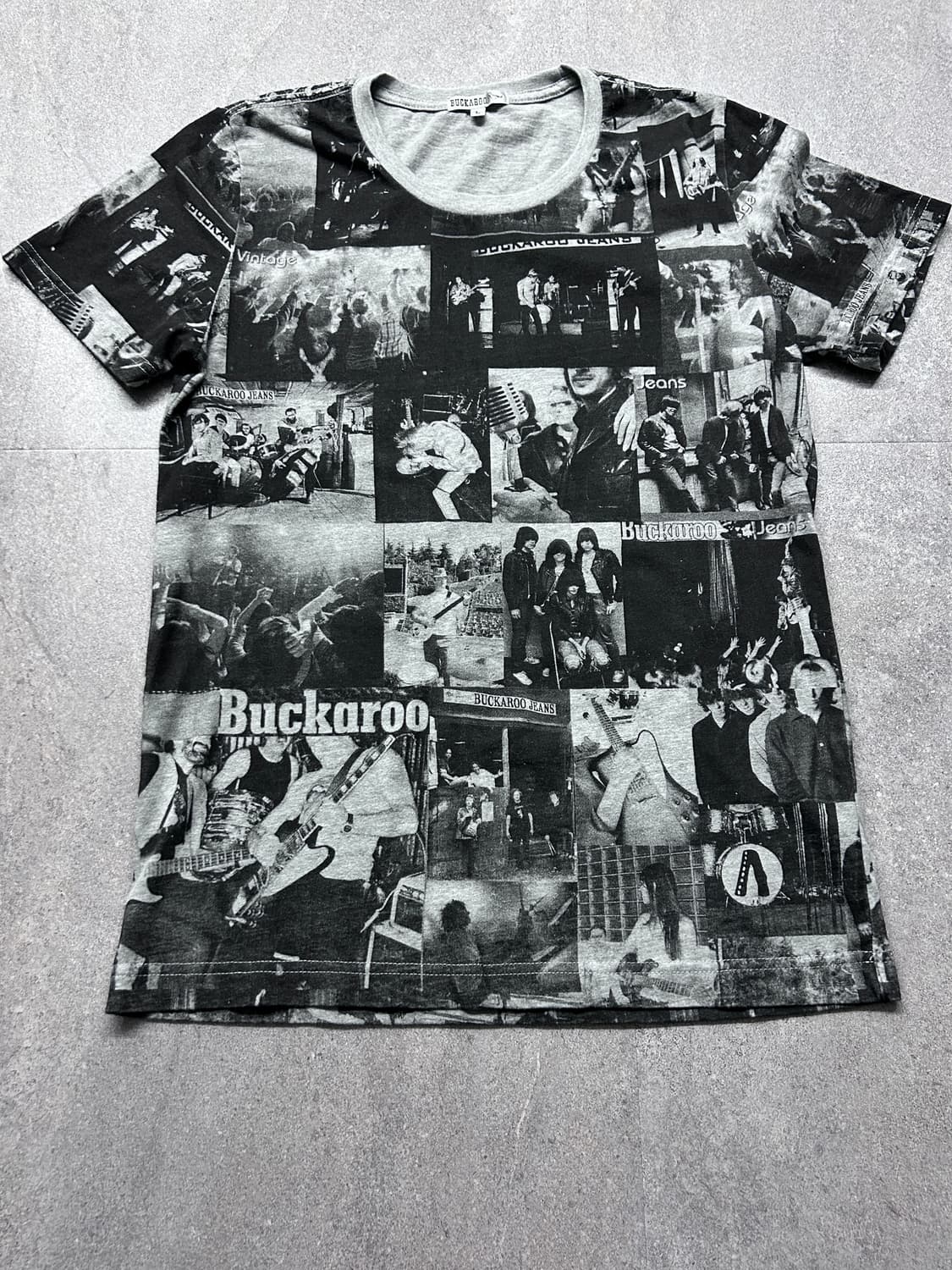 버커루 뉴스 페이퍼 그래픽 반팔 상품이미지6