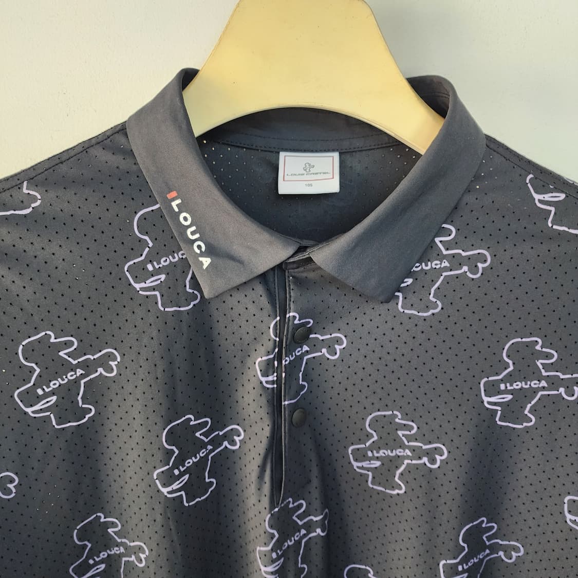 까스텔바작 패턴 반팔 폴로티 블랙 상품이미지2