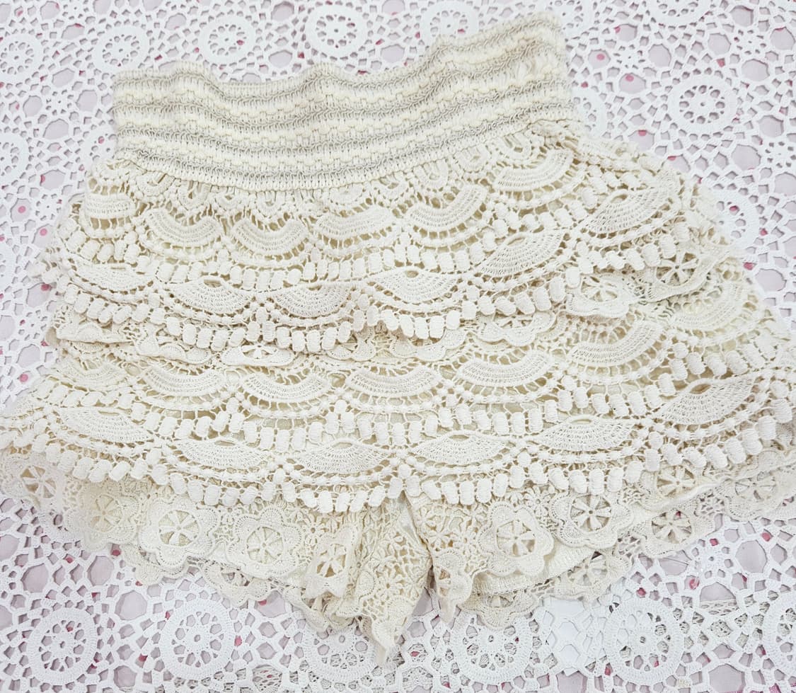 크로쉐 레이스 큐롯 팬츠 상품이미지7