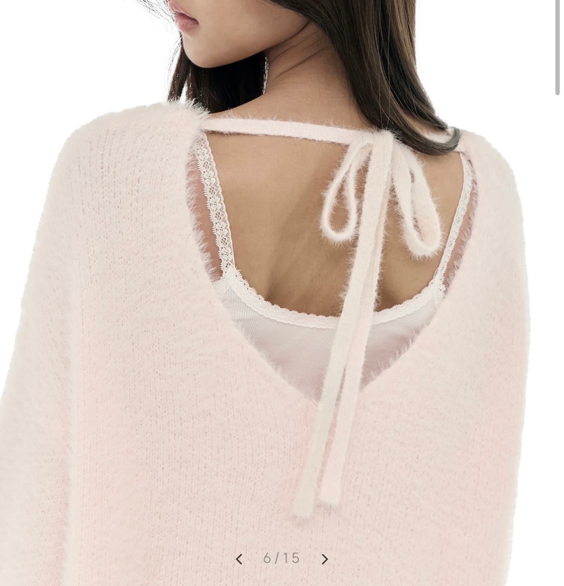 클리시어 샤베트 리본 니트 상품이미지2