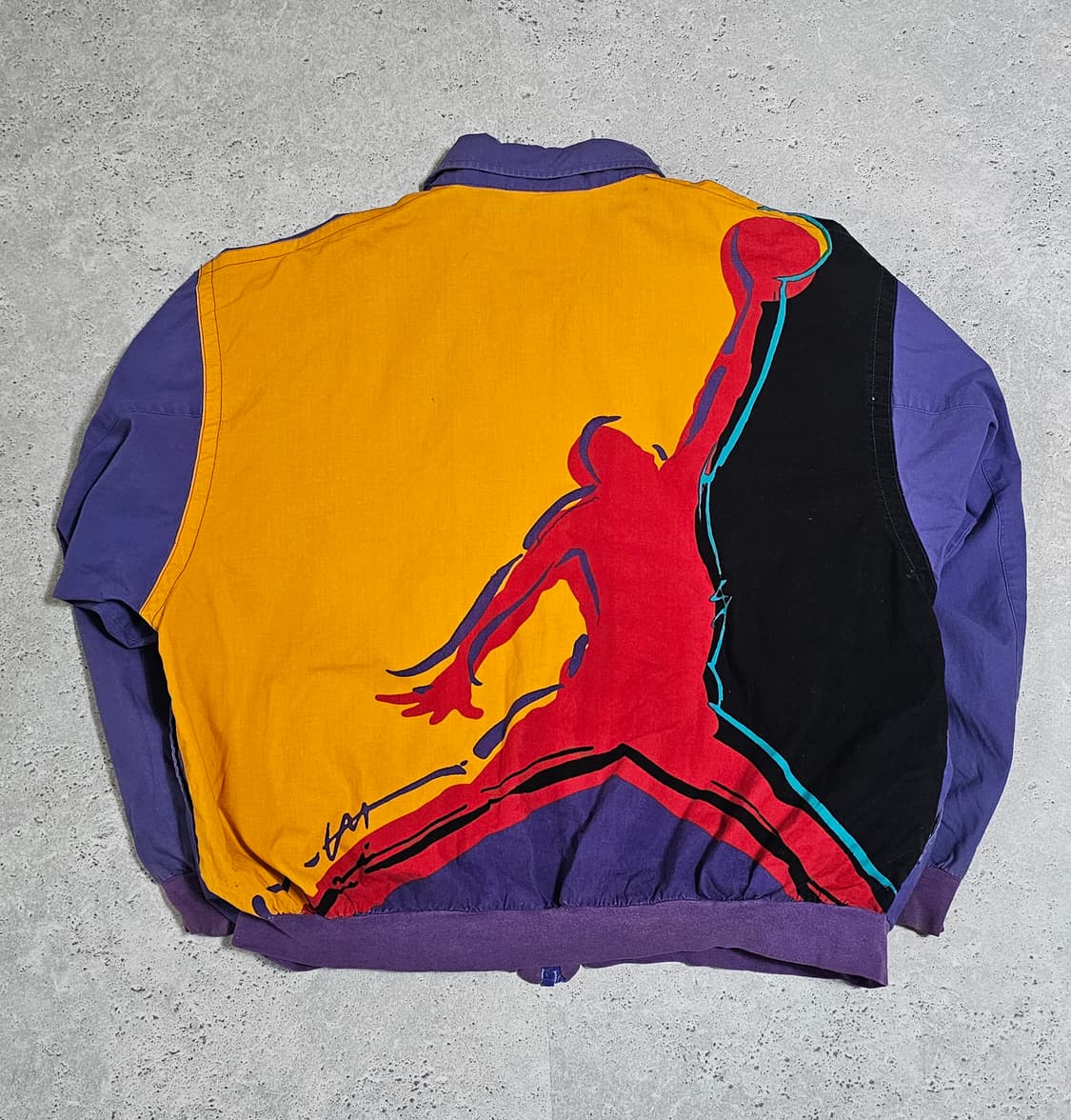 나이키 90s 빅로고 올드스쿨 조던 오버핏 바람막이 카라 자켓 상품이미지2