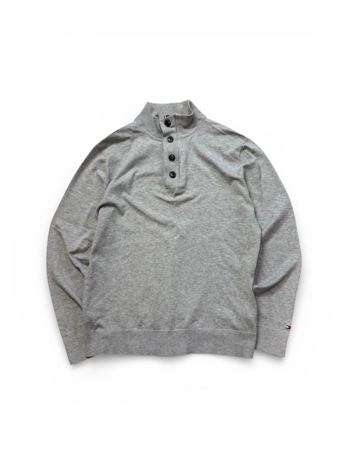 타미힐피거 하프집업 버튼 코튼 니트 상품이미지1