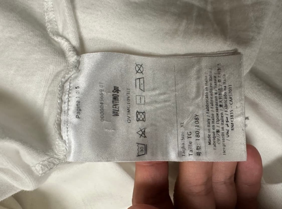 발렌티노 정품 티셔츠 XL 상품이미지2