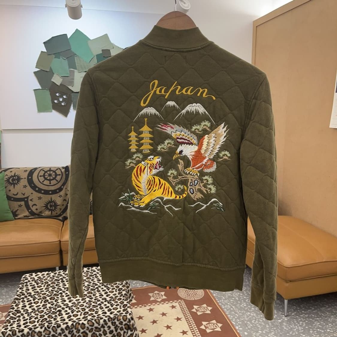 폴로 랄프로렌 스트릿 펑크 스카쟌 퀄팅 집업 자켓 L C09380 상품이미지4