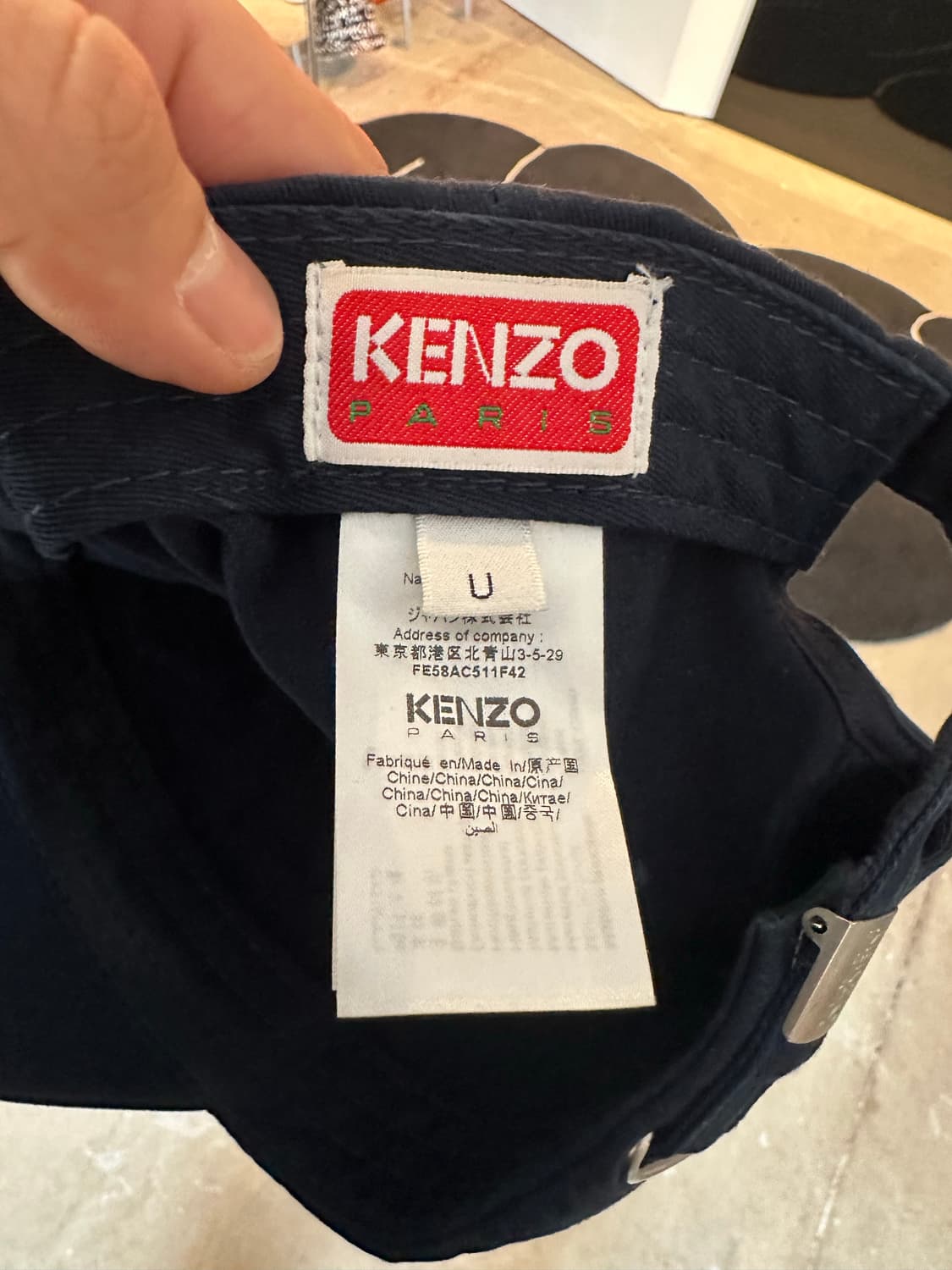 겐조 x 베르디 볼캡 네이비 상품이미지2