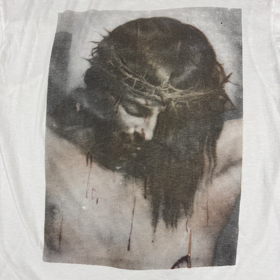 빈티지 90s Jesus Crown  지저스 가시관 티셔츠 상품이미지4