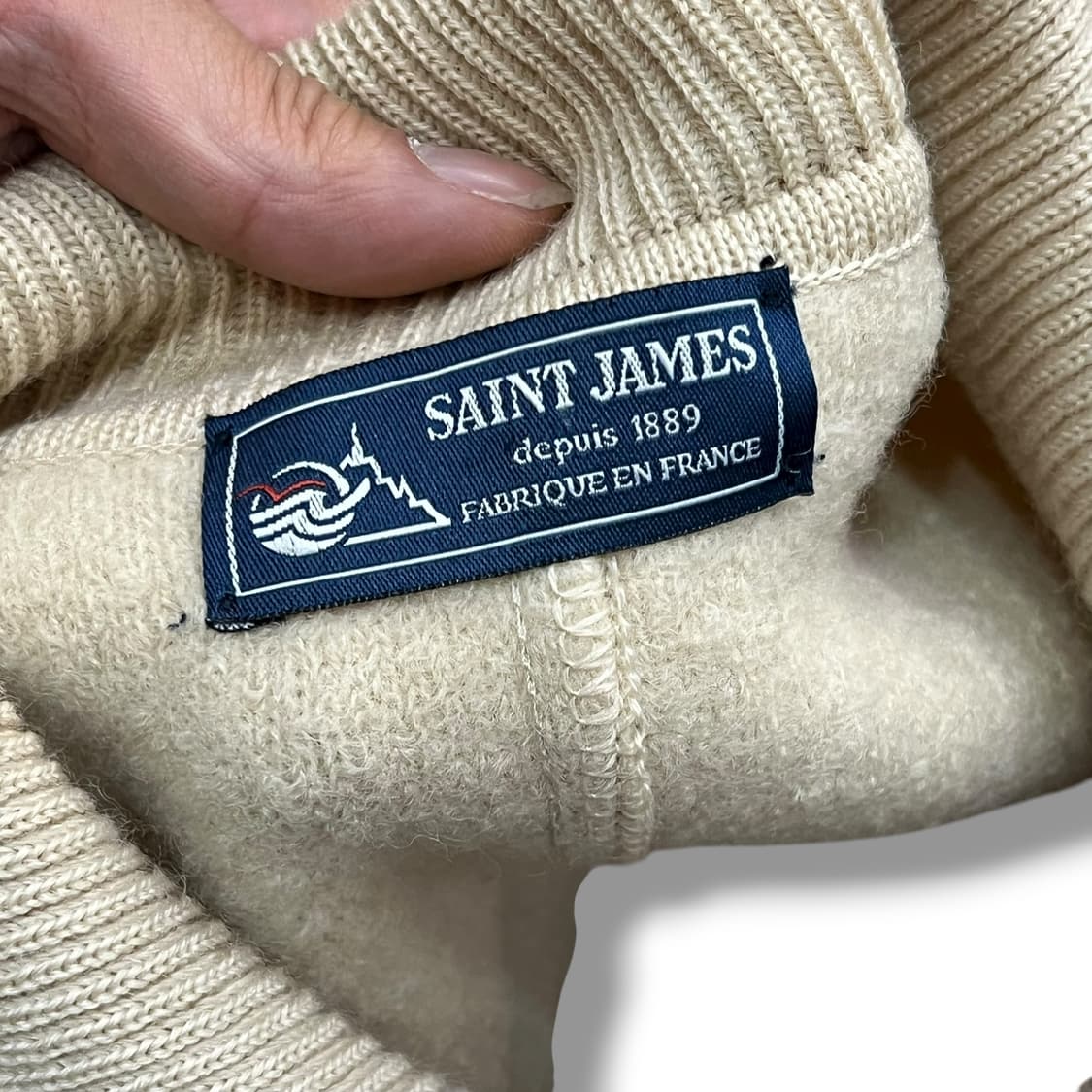  세인트제임스 니트 배색 자켓 y14040 상품이미지8