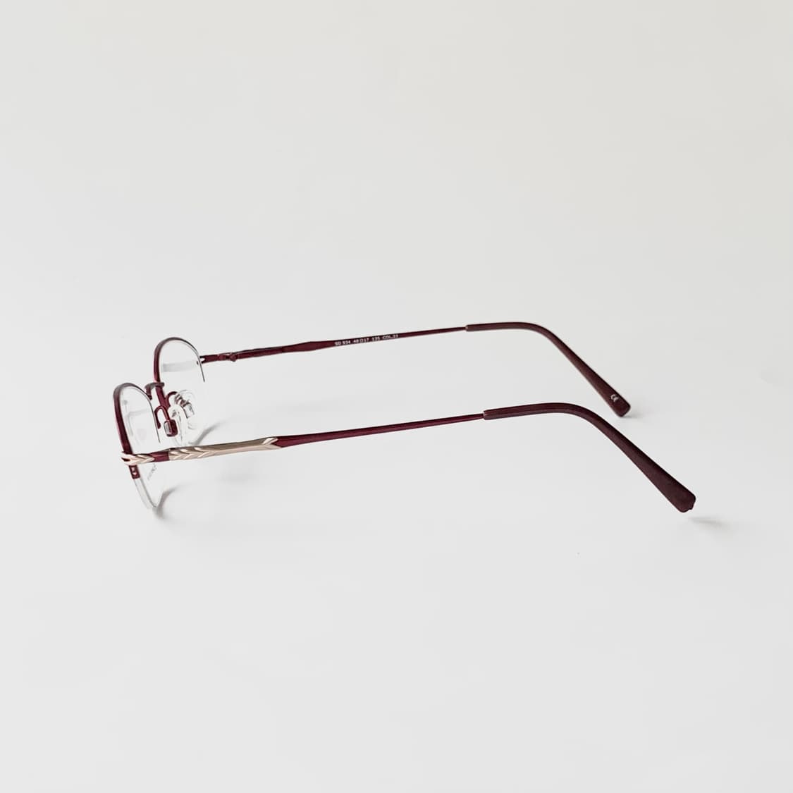 886 와인 데드스탁 빈티지안경 반무테 초경량 클래식 픽키 상품이미지4