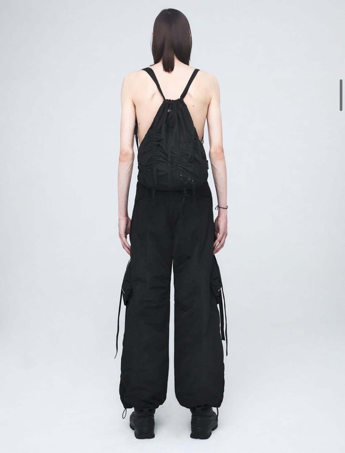 LIGHT SHIRRING GYM SACK BLACK 상품이미지5