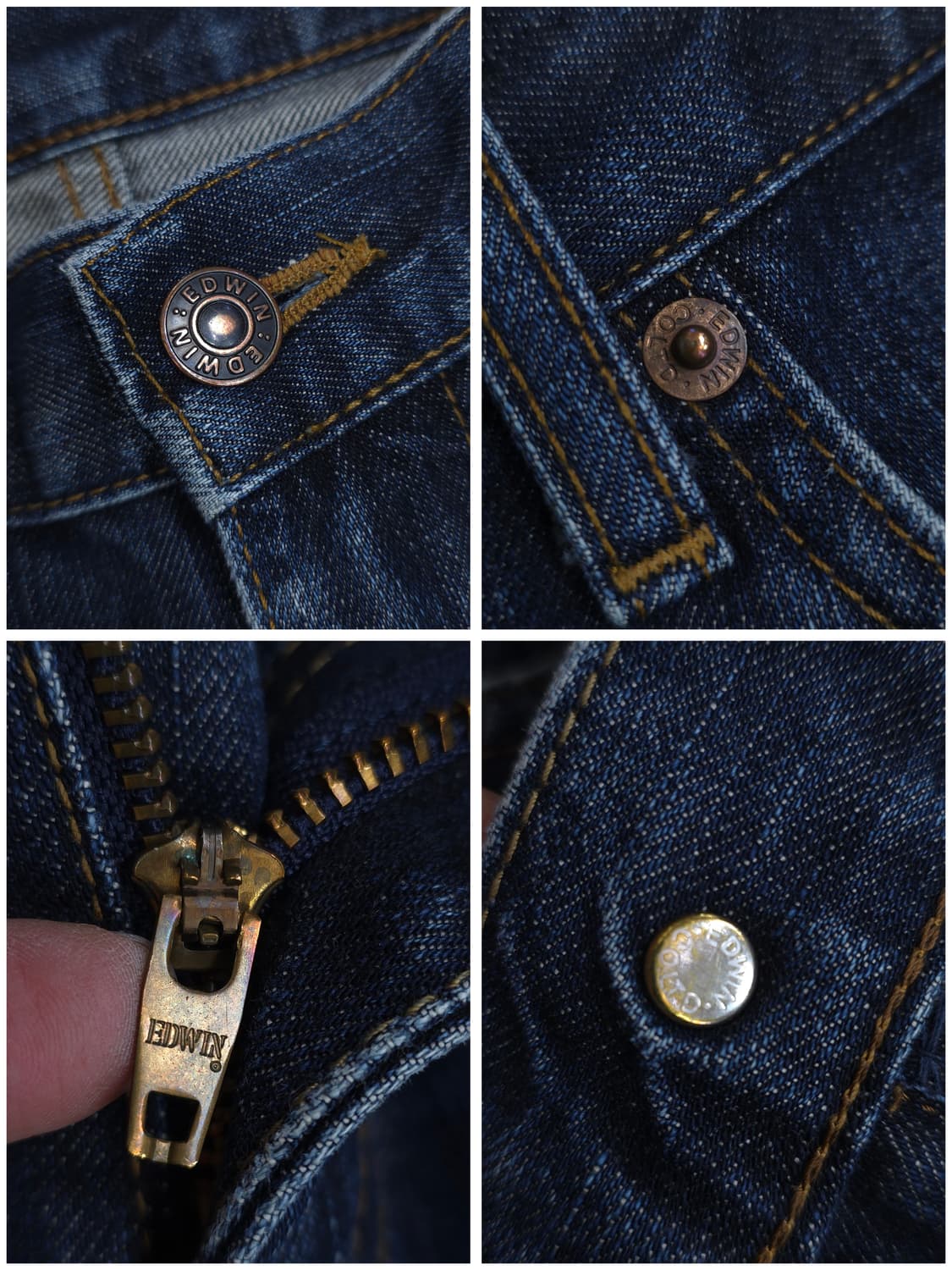 에드윈 503 레귤러핏 청바지⭐️소가죽탭 상품이미지2