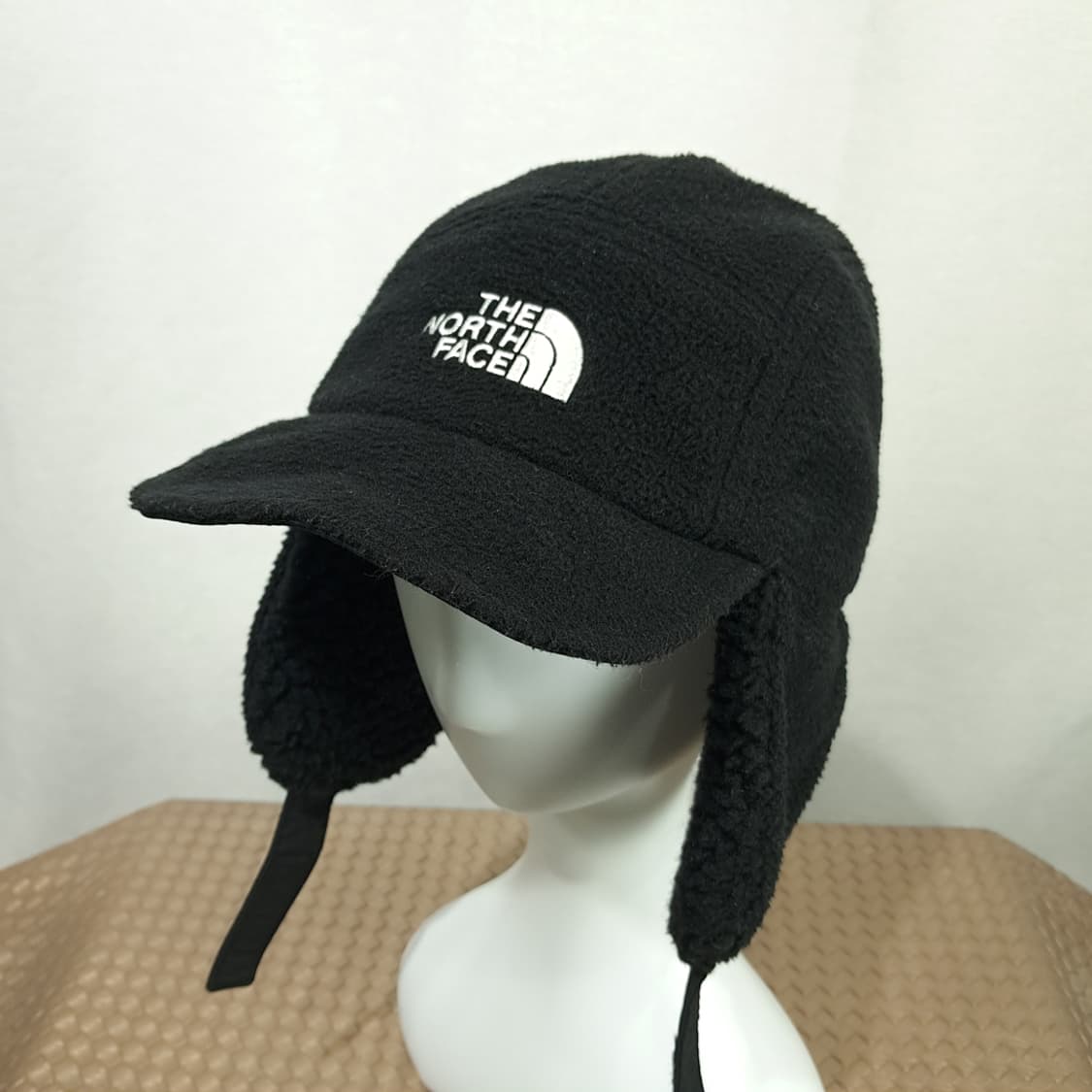 노스페이스 블랙 에코 보아 플리스 이어플랩 캡 P2024 상품이미지2