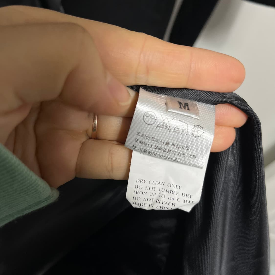 ORO 오르 롱 블랙 코트 m 상품이미지3