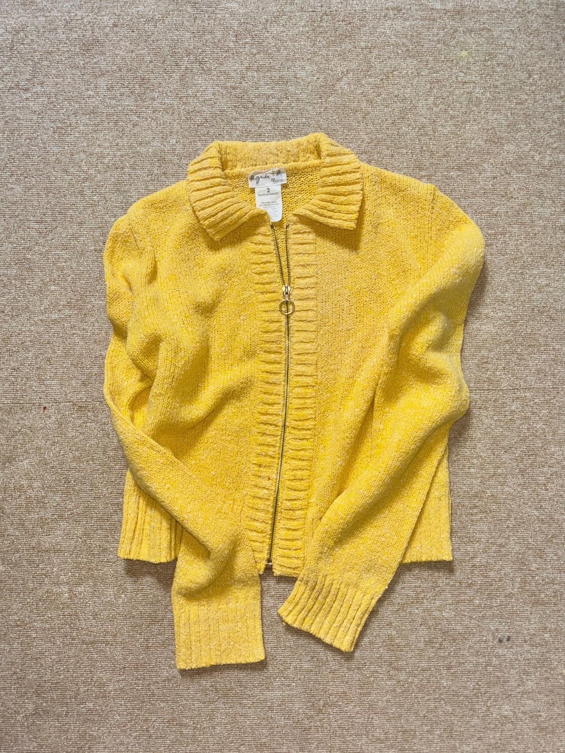 Agnes B. wool blend zip-up 상품이미지1