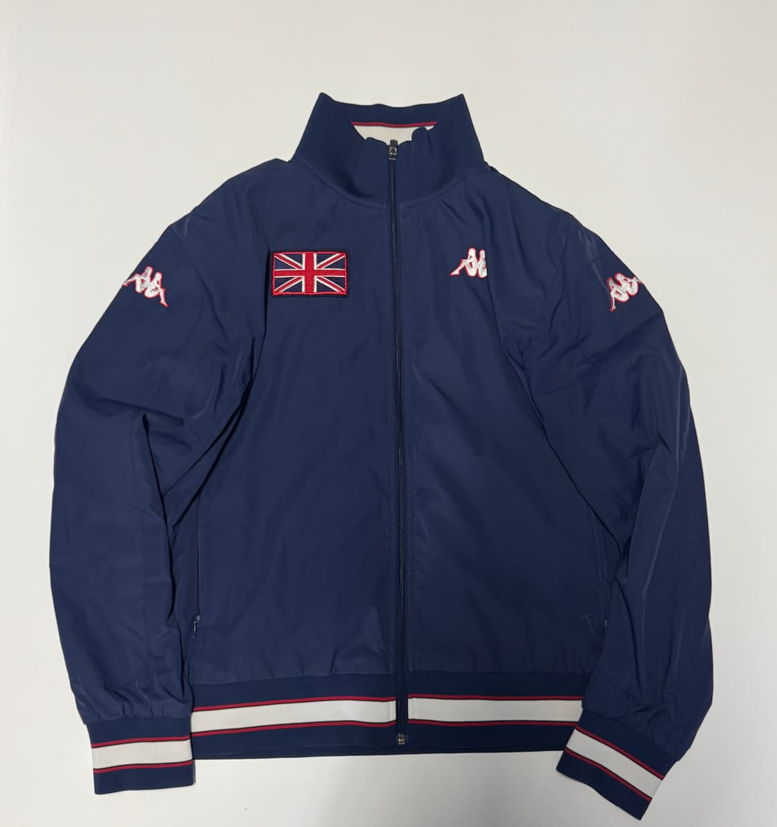 희귀!! 카파 잉글랜드 빅 로고 바람막이 자켓 XL 네이비 상품이미지1