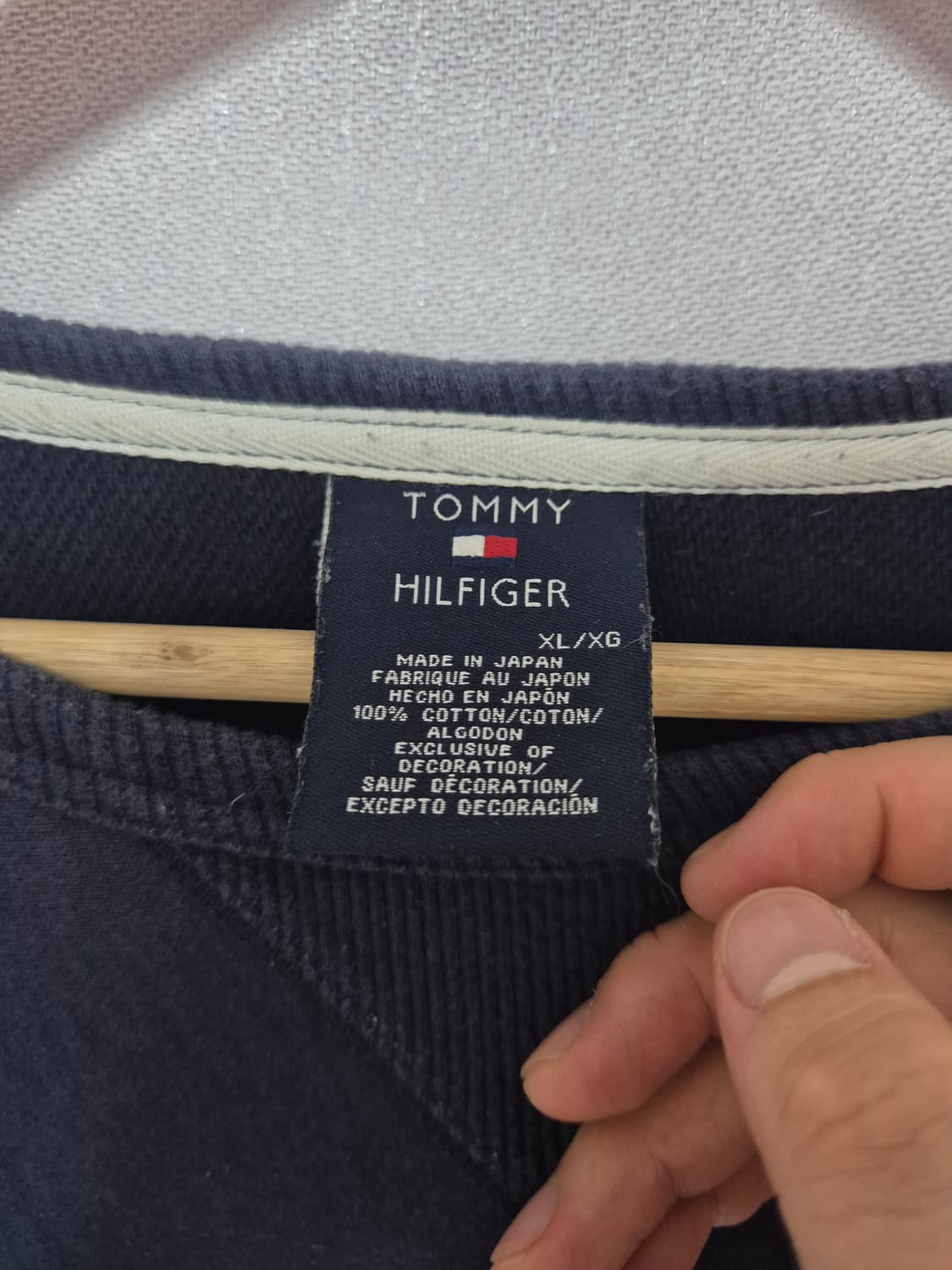 00s Tommy hilfiger 리버스위브 스웻셔츠 (XL) 상품이미지2