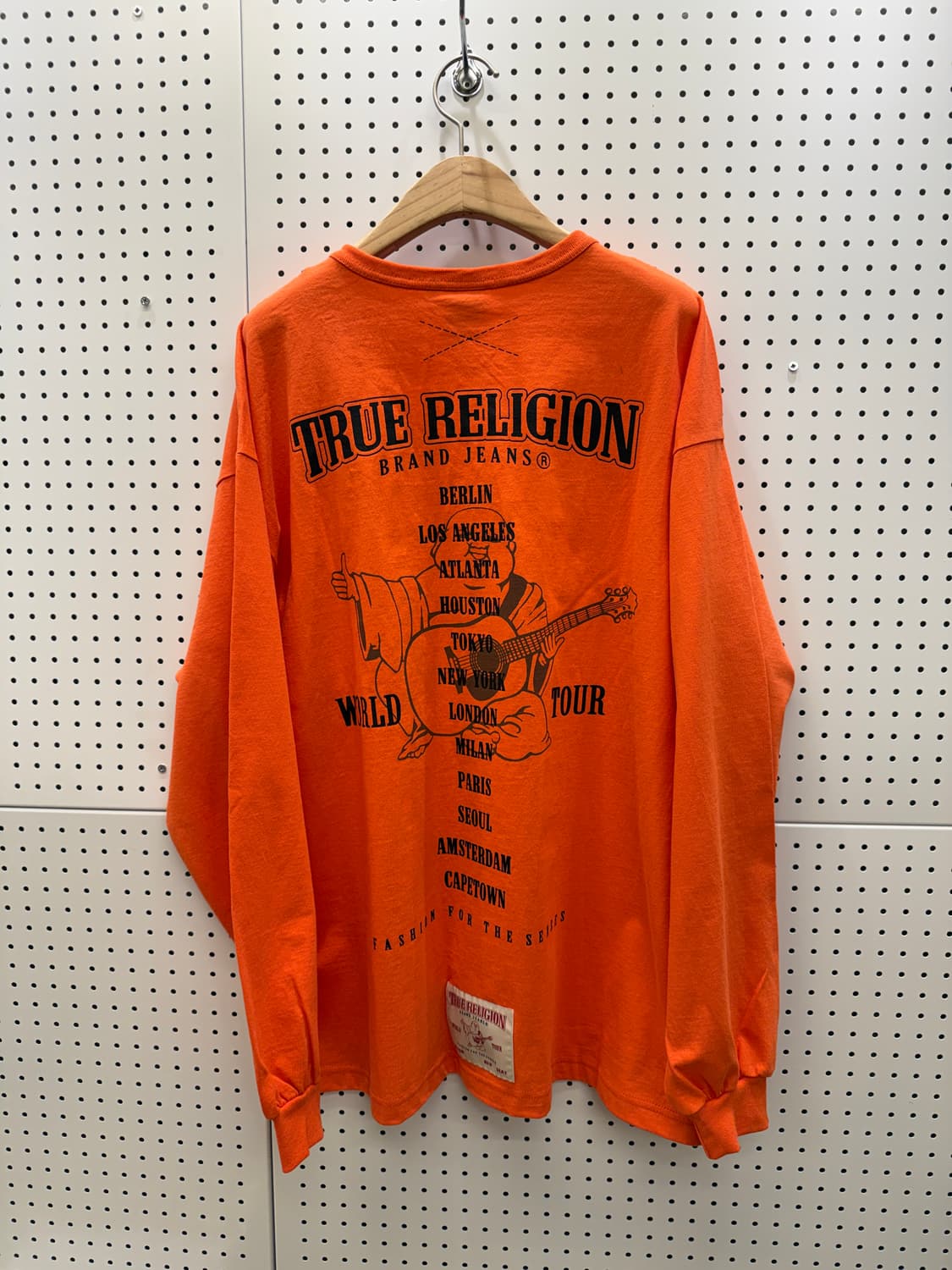 트루릴리전 월드투어 오렌지 빅로고 롱슬리브 U143 상품이미지3